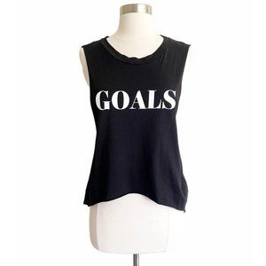Stylestalker Goals Crop Muscle Tee Tank Top Sz S